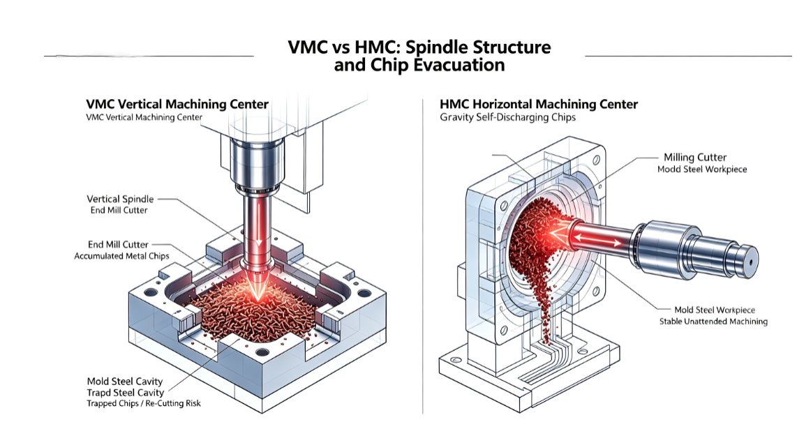 Horizontal vs Vertical Milling Machine: Differences, Pros Cons & Selection for Steel Mold Machining
