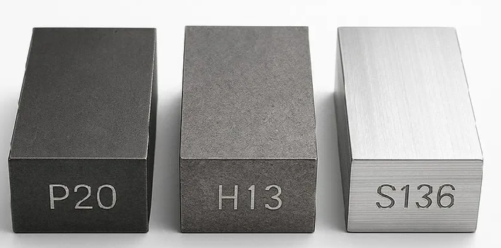 P20 vs H13 vs S136 Injection Mold Steel Selection Guide For Different Molding Resins