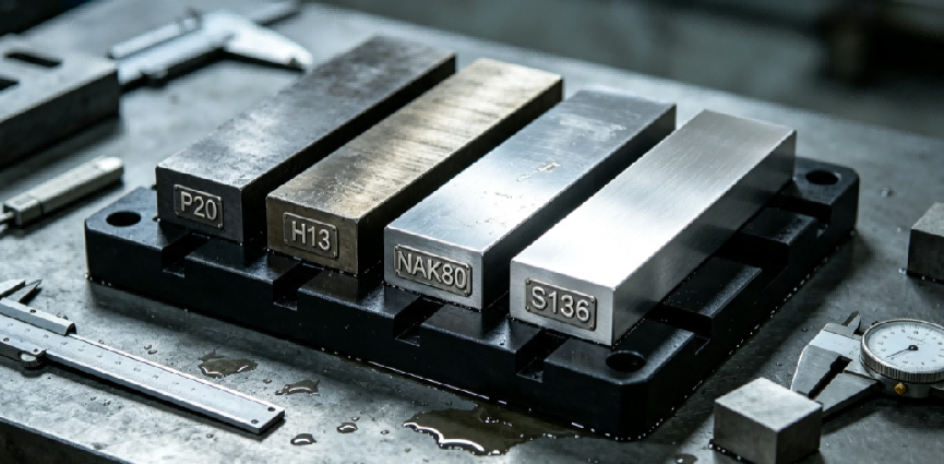  P20, H13, NAK80, S136 Mold Steel Selection Guide & Complete CNC Milling Machining Solutions 