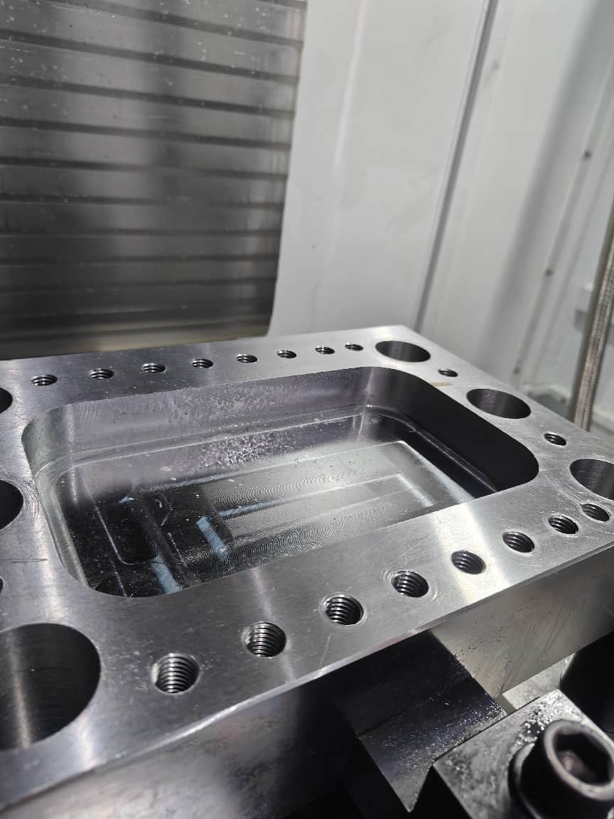 Guide pin and guide bushing hole machining illustration