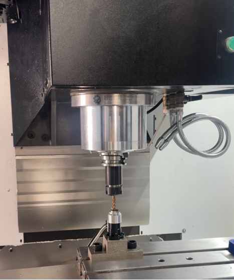 CNC tool changer arm and spindle alignment inspection